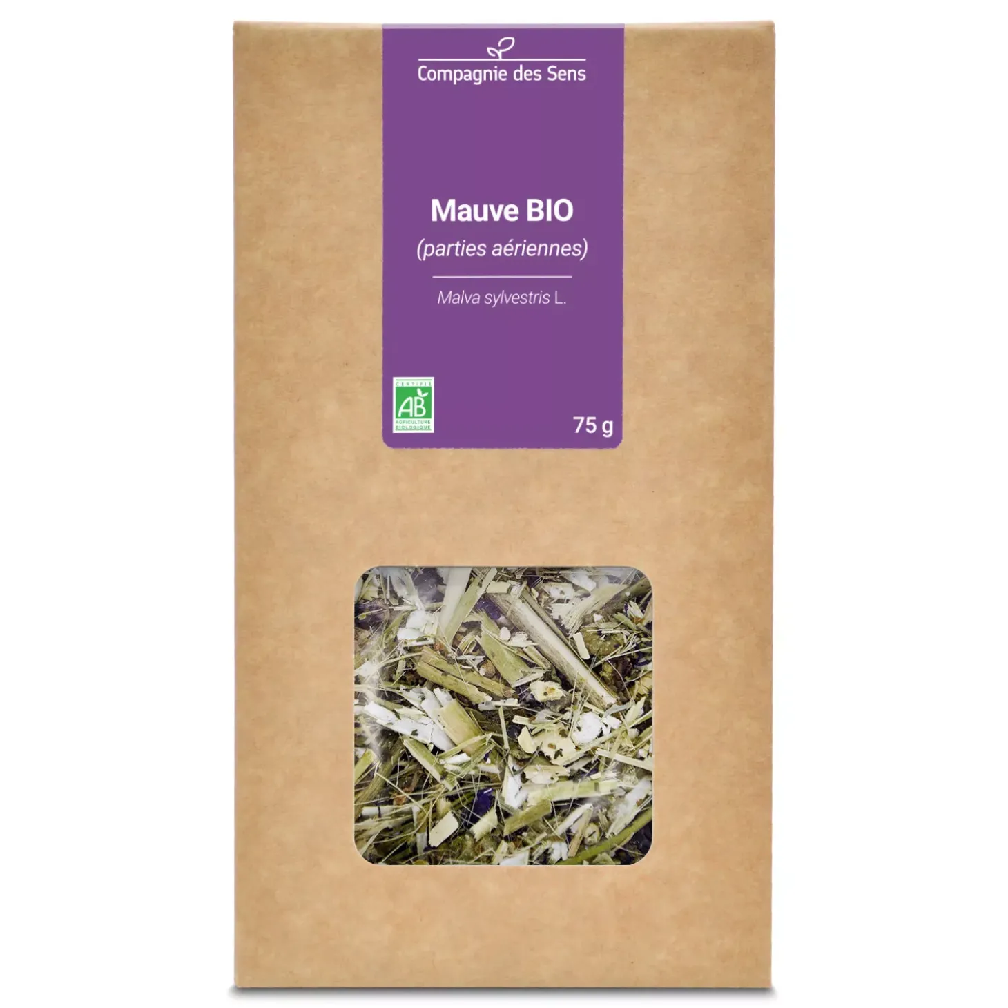 Tisane de Mauve bio (Malva Sylvestris) – Parties aériennes coupées en vrac pour infusion