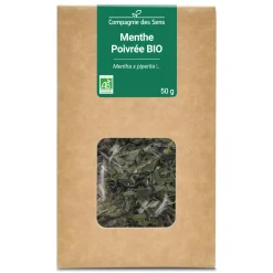 Tisane de Menthe Poivrée bio (Mentha x Piperita) – Feuilles entières en vrac pour infusion