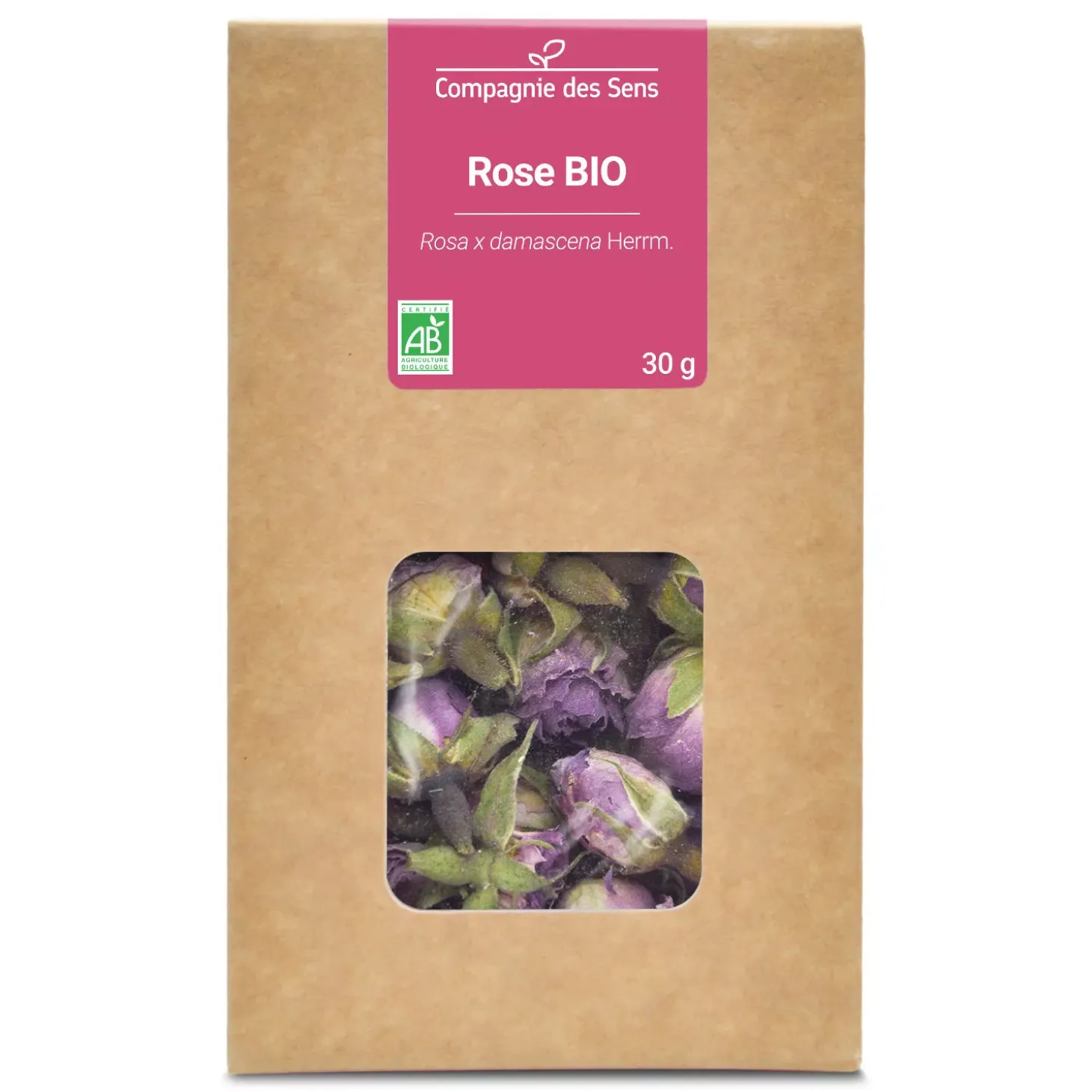 Tisane de Rose bio (Rosa x Damascena) – Boutons floraux entiers en vrac pour infusion