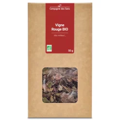 Tisane de Vigne Rouge bio (Vitis Vinifera) – Feuilles coupées en vrac pour infusion