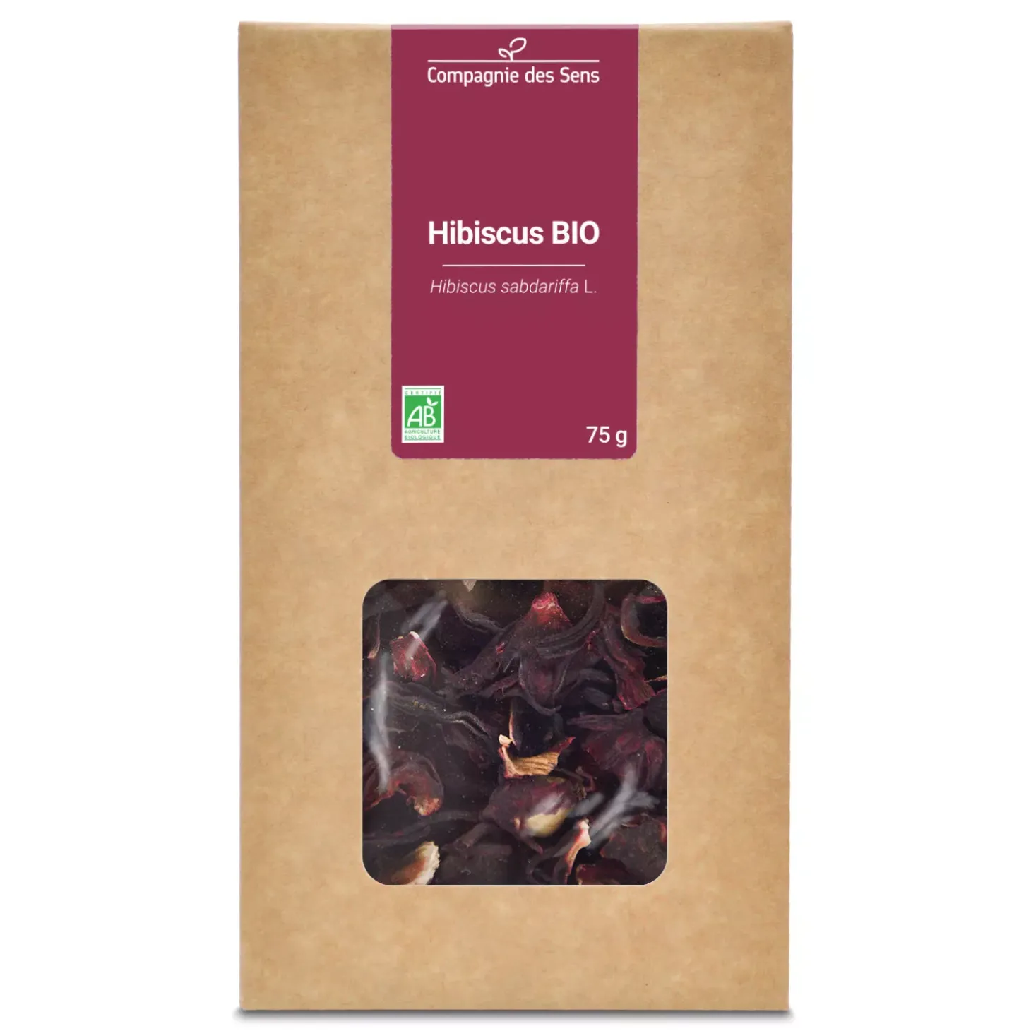 Tisane d’Hibiscus bio (Hibiscus Sabdariffa) – Fleurs entières en vrac pour infusion